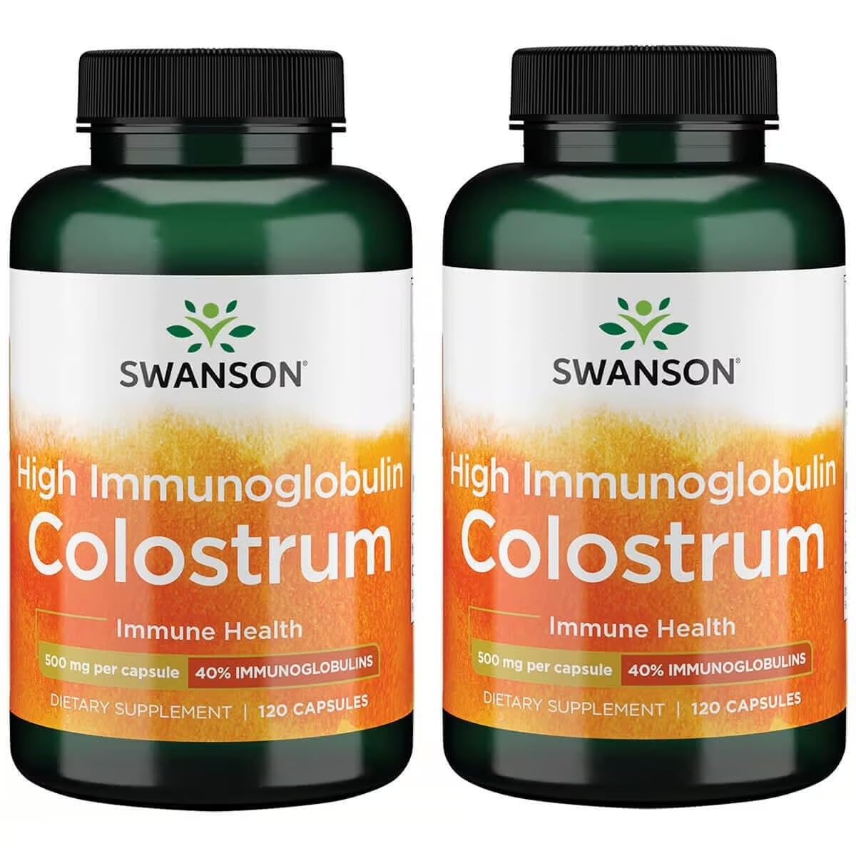 Colostrum Swanson 500 mg 120 capsules, vue de face