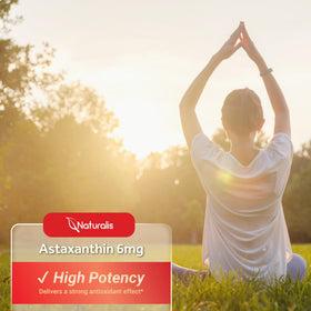Comparaison de la taille des capsules d'Astaxanthin Naturalis