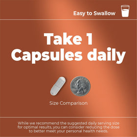 Comparaison de la taille des capsules de Pygeum Africain