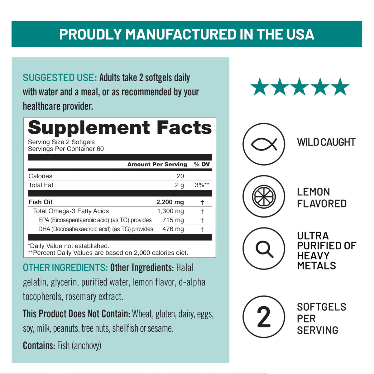Comparaison de la taille des gélules NatureWise Omega 3