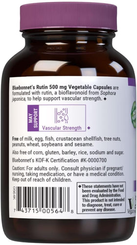 Comparaison de taille des capsules de BlueBonnet Rutin
