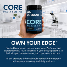 Comparaison de taille des capsules de Magnésium Bisglycinate Core Med Science