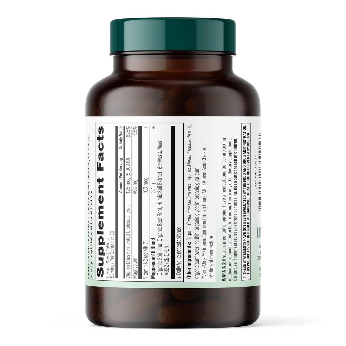 Comparaison de taille des capsules de magnésium Longevity Rx