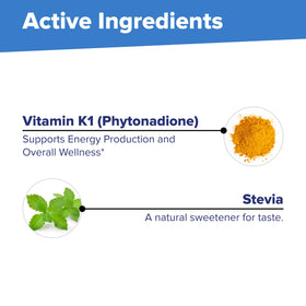 Comparaison de taille des comprimés de Vitamine K1
