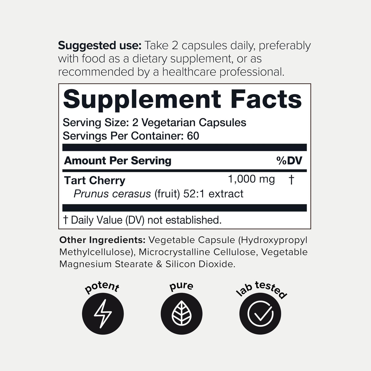 Comparaison des capsules de cerise acide Toniiq avec d'autres produits