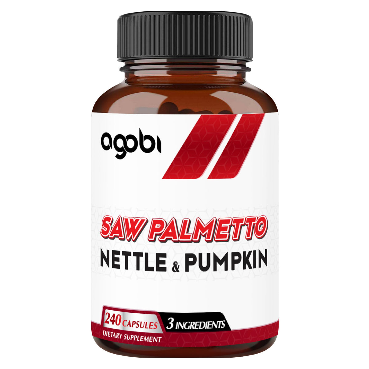 Complément agobi Saw Palmetto 240 capsules végétales en bouteille