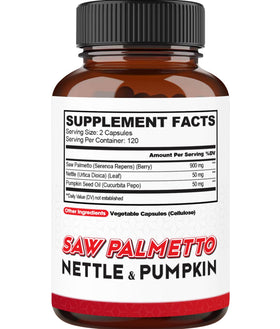 Complément agobi Saw Palmetto avec une vue de dessus