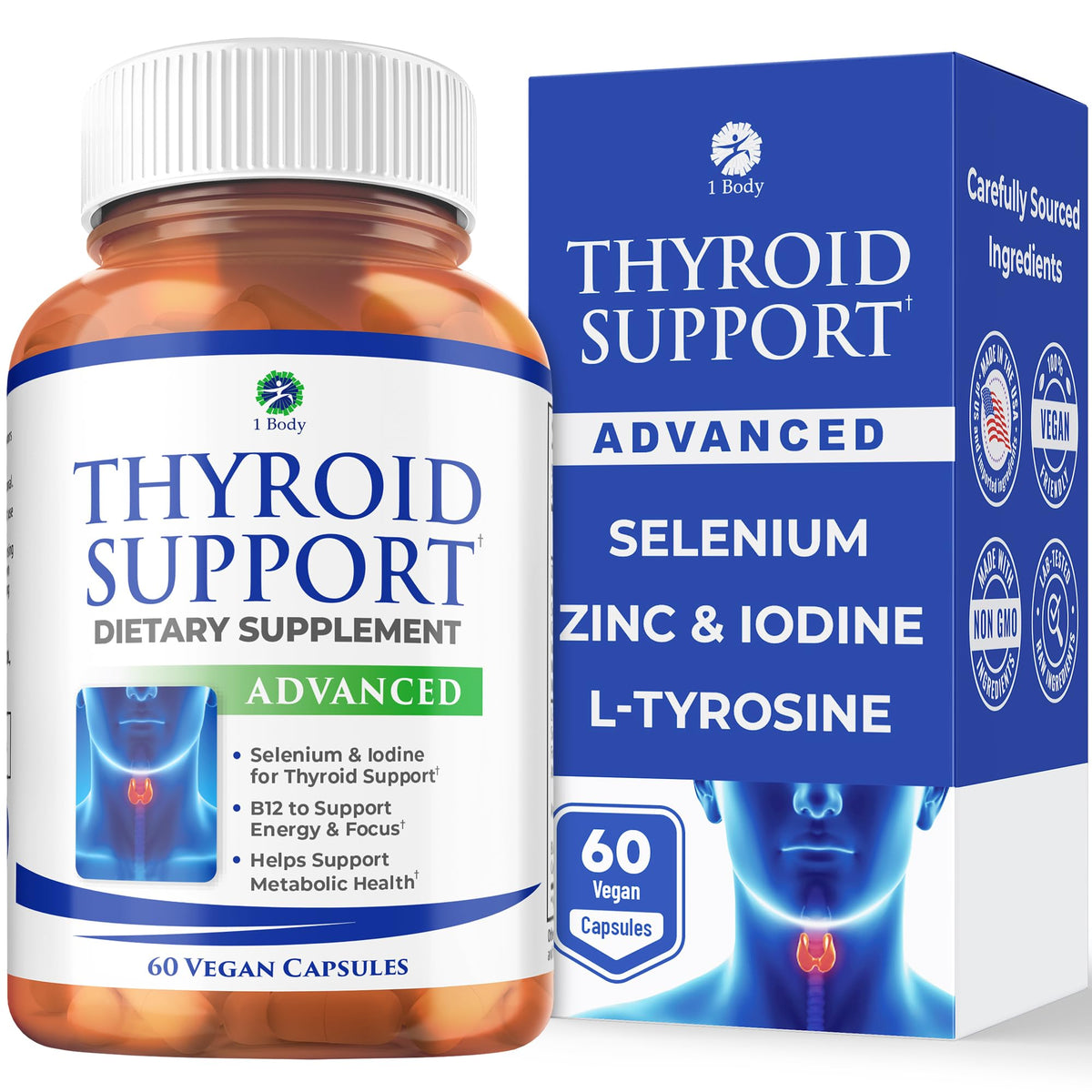 Complément alimentaire 1 Body Soutien Thyroïdien en capsules