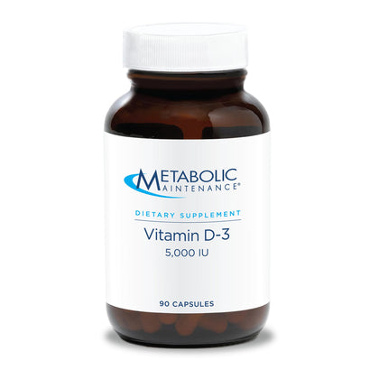 Complément alimentaire a balanced routine Maintenance Vitamine D3 5000 UI, 90 capsules vue de face