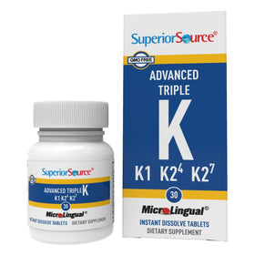 Complément alimentaire Advanced Triple K de quality Source, 30 comprimés en boîte