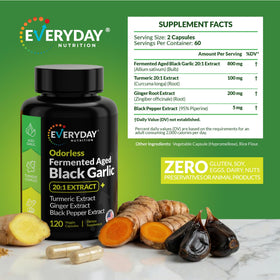 Complément alimentaire Ail Noir Fermenté 800 mg avec capsules végétales