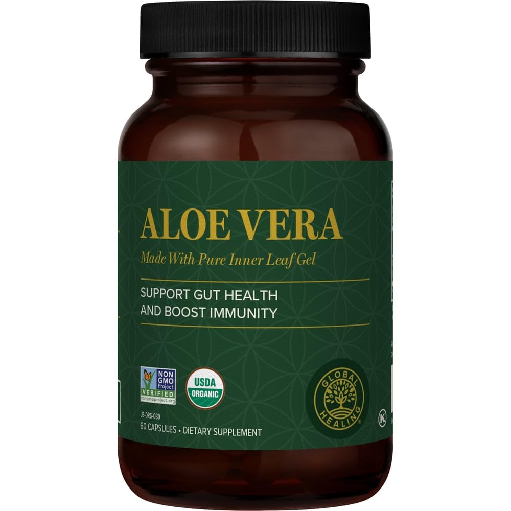 Complément alimentaire Aloe Vera Bio-Actif 200x Global Healing Center, vue de face
