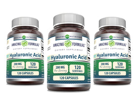 Complément alimentaire Amazing Nutrition acide hyaluronique 200 mg, vue avant