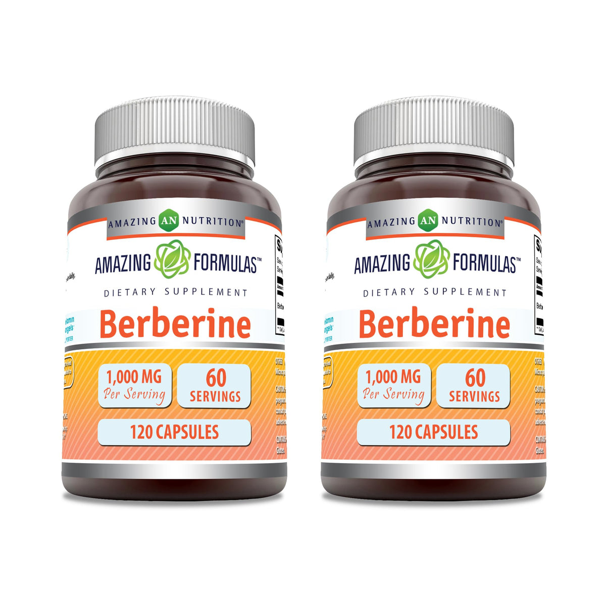 Complément Alimentaire Amazing Nutrition Berbérine 1000mg en capsules, vue de face