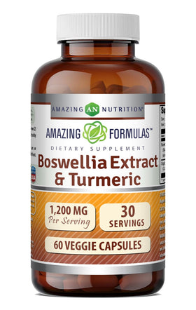 Complément alimentaire Amazing Nutrition Boswellia et Curcuma 1200 Mg, vue avant