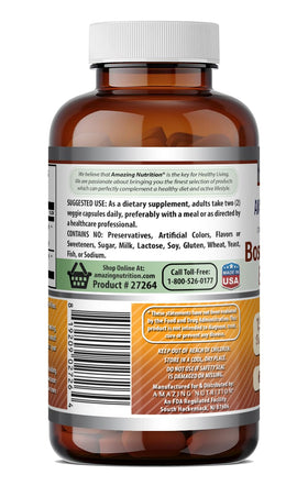 Complément alimentaire Amazing Nutrition Boswellia et Curcuma sur fond blanc