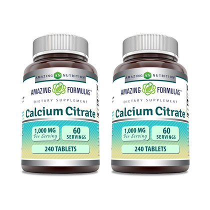 Complément alimentaire Amazing Nutrition Citrate de Calcium 1000 mg, boîte avant
