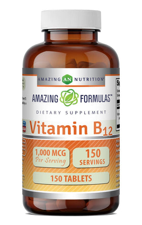 Complément alimentaire Amazing Nutrition Vitamine B12 1000 Mcg vue avant