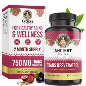 Complément alimentaire Ancient Bliss Resvératrol 132g vue avant