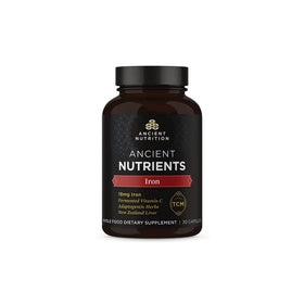 Complément alimentaire Ancient Nutrition Fer 18 mg en capsules, vue de face