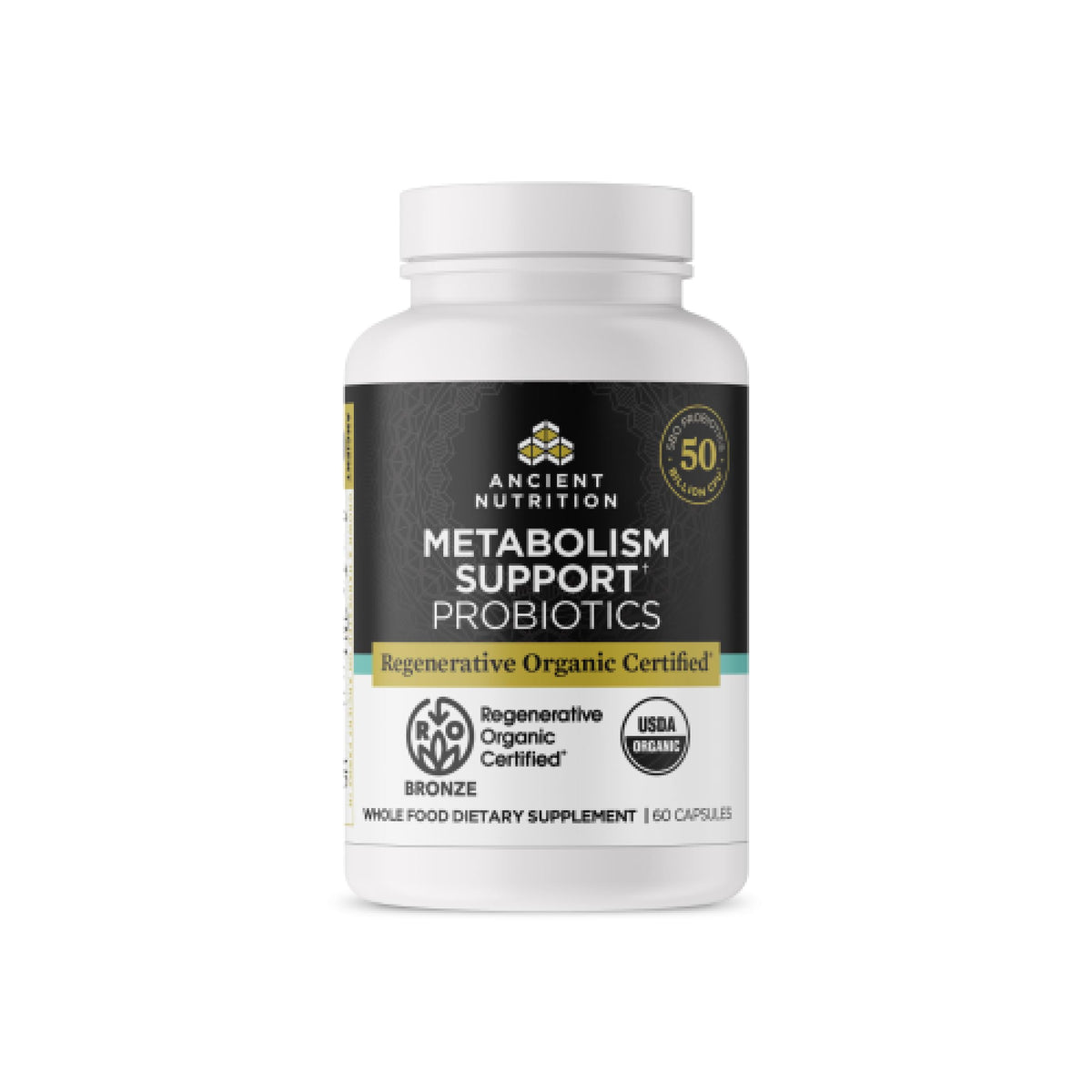 Complément Alimentaire Ancient Nutrition Métabolisme 50 Mrd CFU vue avant