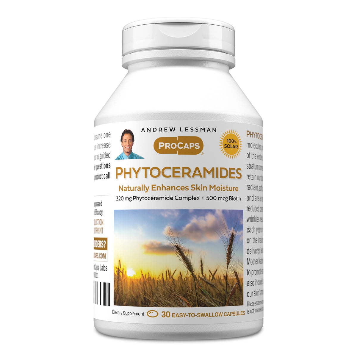 Complément alimentaire ANDREW LESSMAN phytocéramides 30 gélules vue de face