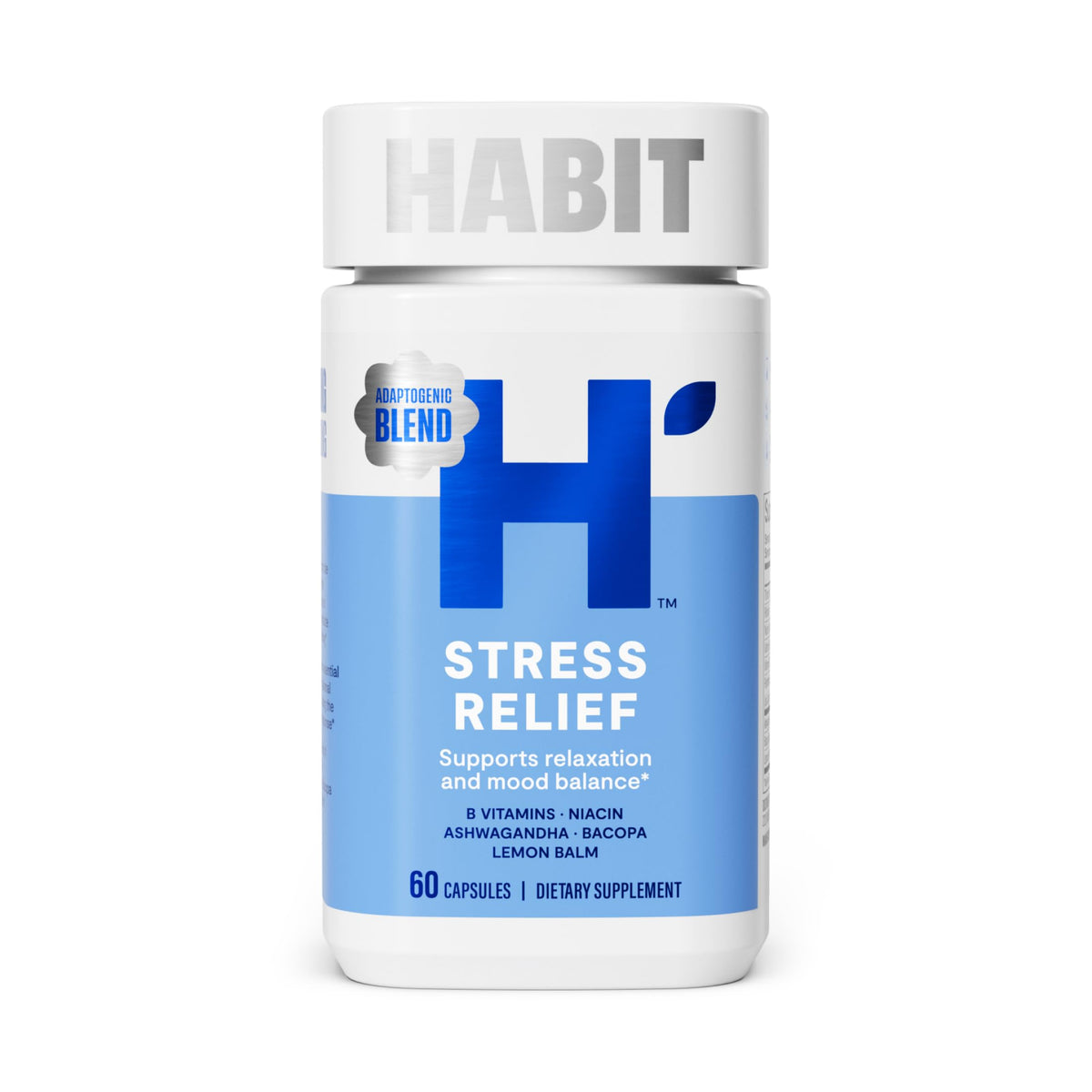 Complément alimentaire anti-stress Health By Habit 60 capsules vue de face