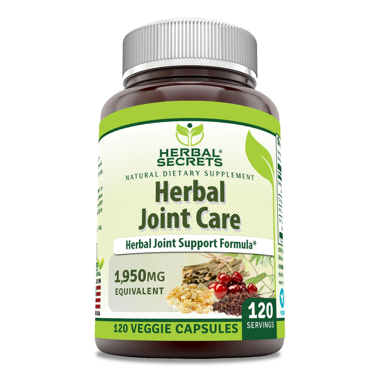 Complément alimentaire articulaire Herbal Secrets 1950 mg capsule vue avant