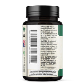 Complément alimentaire au chardon-Marie Nature's Nutrition avec une cuillère de capsules