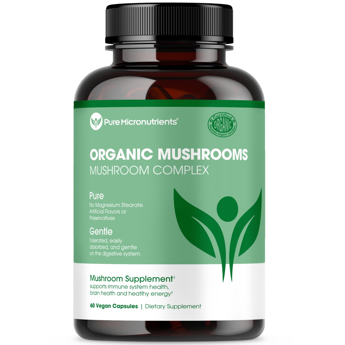 Complément alimentaire aux champignons Pure Micronutrients, 60 capsules végétaliennes