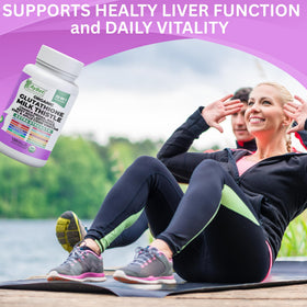 Complément alimentaire AyBet Glutathione et Chardon-Marie avec fruits et légumes