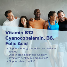 Complément alimentaire B-12 10000 mcg, mise en avant de l'emballage