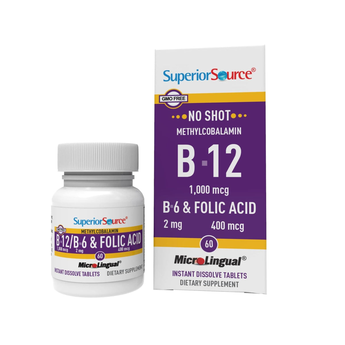 Complément Alimentaire B-12 Methylcobalamine 1000 mcg - Boîte avant