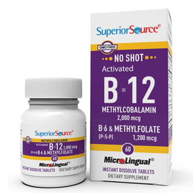 Complément Alimentaire B-12 Methylcobalamine 2000 mcg en boîte