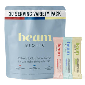 Complément alimentaire BEAM Probiotiques et Prébiotiques, emballage avant
