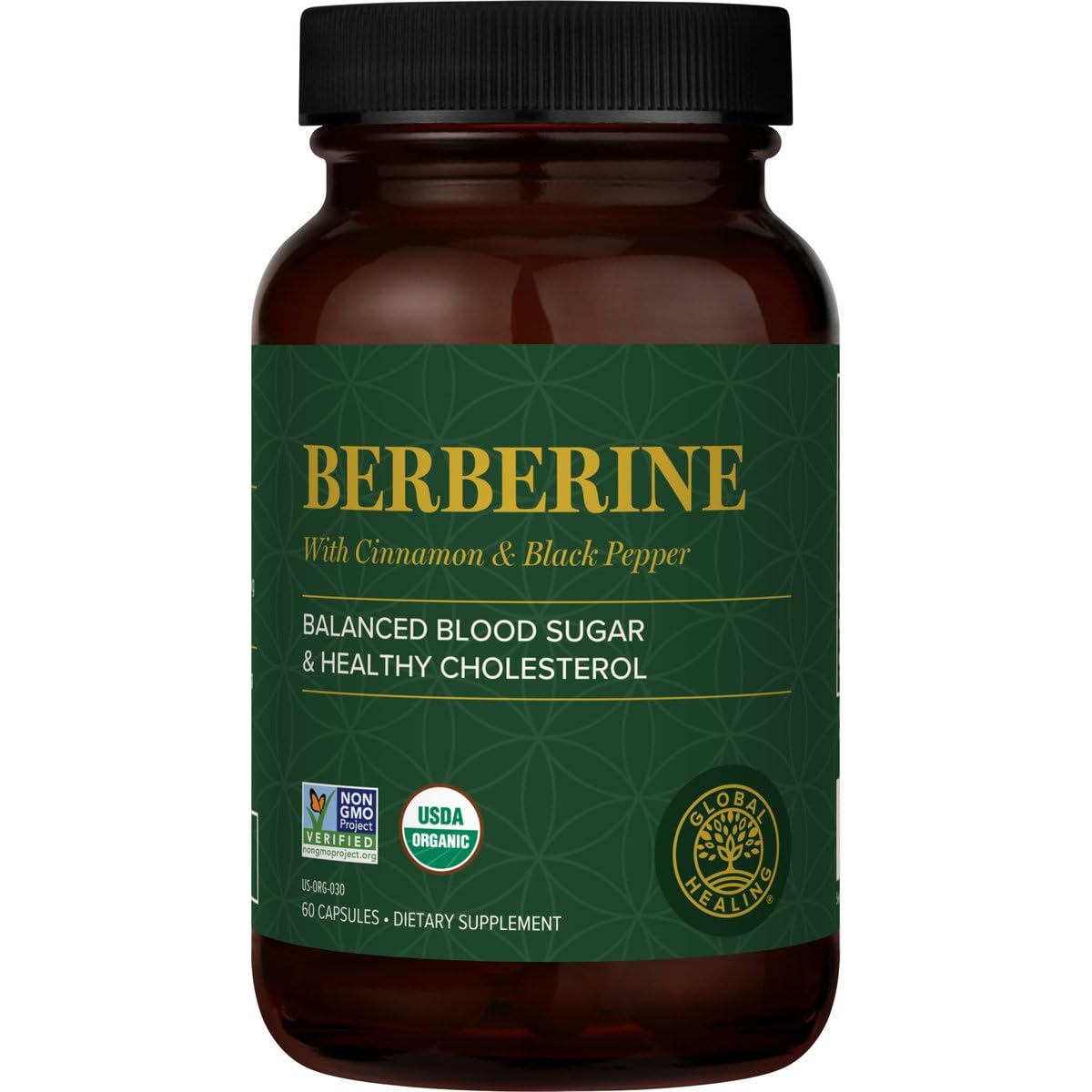 Complément alimentaire Berbérine 1200mg Global Healing Center face avant
