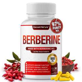 Complément alimentaire Berbérine 1800mg de DECENT NATURE, vue avant