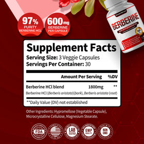 Complément alimentaire Berbérine 1800mg DECENT NATURE, vue arrière