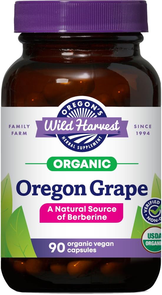 Complément alimentaire bio Racine de Raisin d'Oregon 1140 mg vue avant