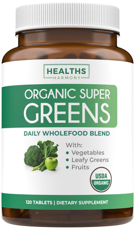 Complément alimentaire Bio Super Greens Healths Harmony vue de face