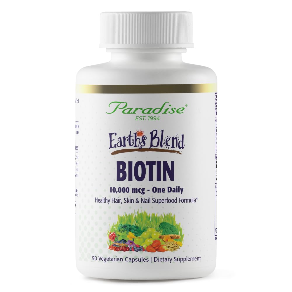 Complément alimentaire Biotine Paradise Herbs 90 capsules vue de face
