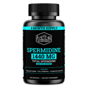 Complément alimentaire Black Forest Spermidine 120 capsules vue de face
