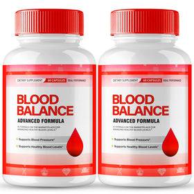 Complément alimentaire Blood Balance d'IDEAL PERFORMANCE, capsules en avant-plan