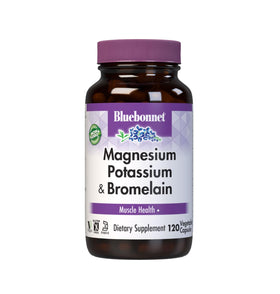 Complément alimentaire BlueBonnet Magnésium Potassium 200 mg vue avant