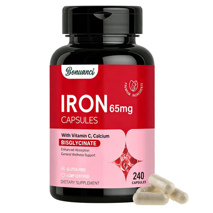 Complément alimentaire Bonuanci Fer 65mg boîte avant vue