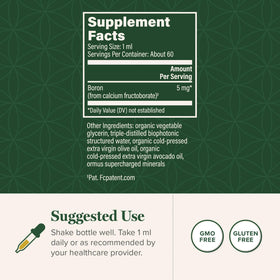 Complément alimentaire Bore 5 mg Global Healing Center côté