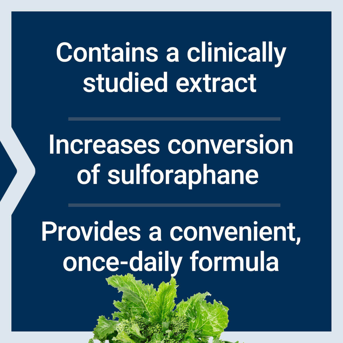 Complément alimentaire Brocoli Life Extension, étiquette détaillée