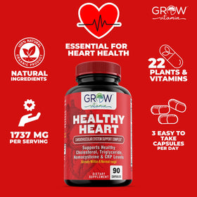 Complément alimentaire cœur grow vitamin 129g, côté droit