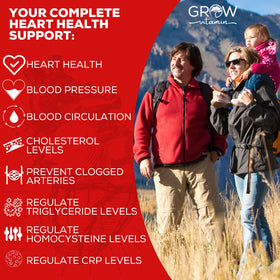 Complément alimentaire cœur grow vitamin 129g, côté gauche