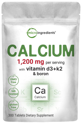 Complément alimentaire Calcium 1 200 mg de Micro Ingredients, vue avant
